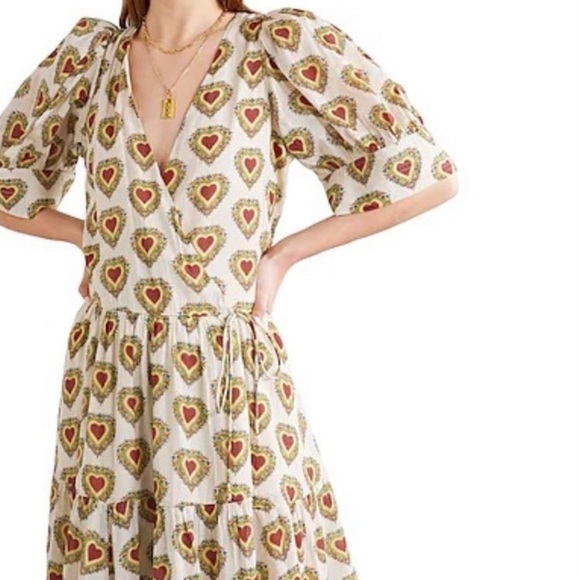 Rhode- Multicolored Heart Midi Dress - Picture 1 of 9